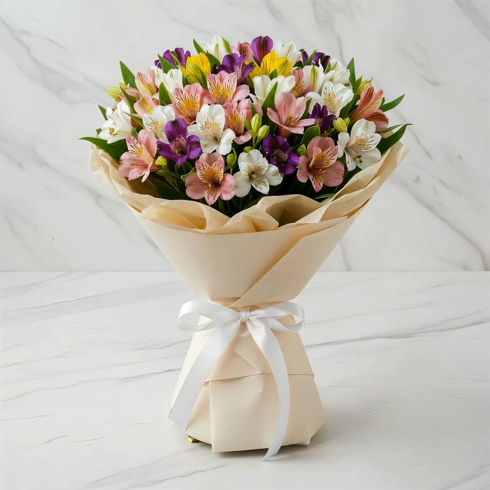 Букет цветов из: Альстромерии в Усинске