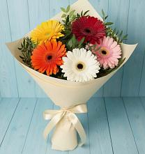Букет цветов из:  Герберы в Усинске