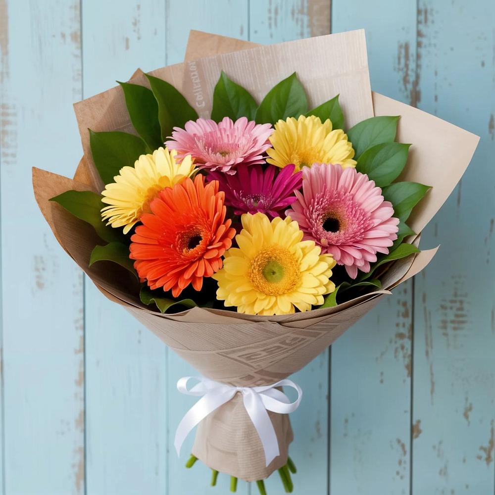 Букет цветов из: Герберы в Усинске
