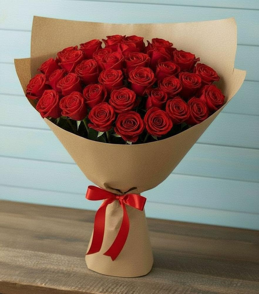Букет Красные розы Милано в Усинске