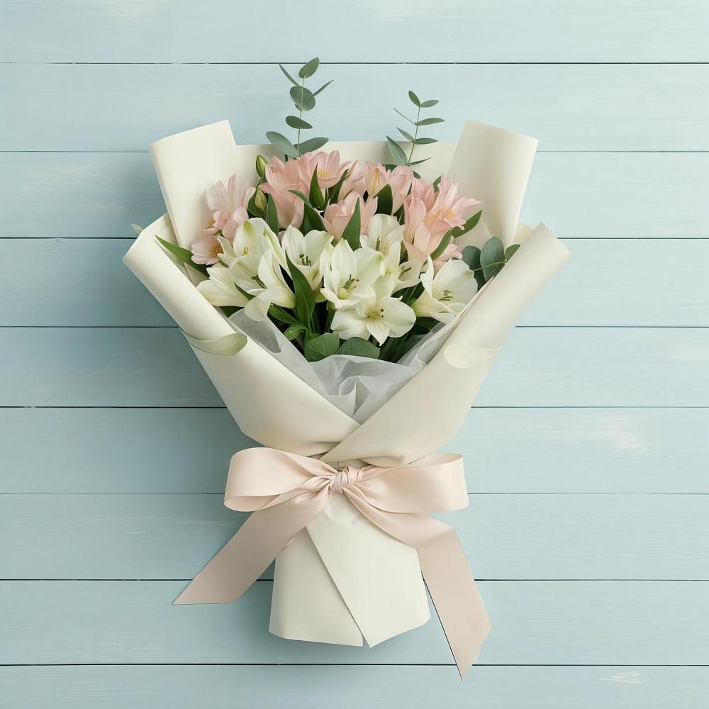 Букет цветов из: Альстромерии в Усинске