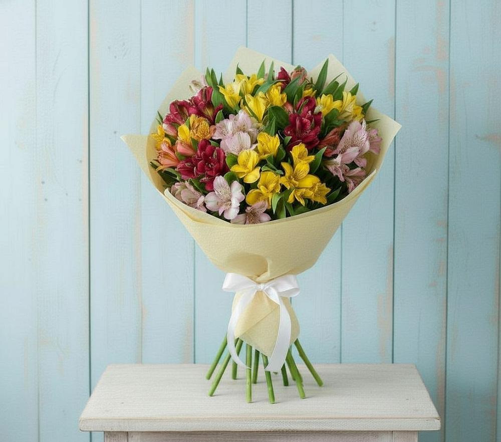 Букет цветов из: Альстромерии в Усинске