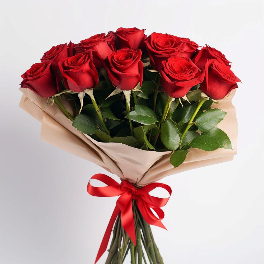 Букет 11 Красных роз Эдлесс Лав в Усинске